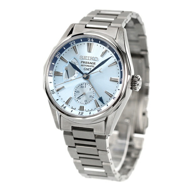 SEIKO - セイコー 腕時計 メンズ SARF011 SEIKO 自動巻き（6R64/手巻き付） ライトブルーxシルバー アナログ表示