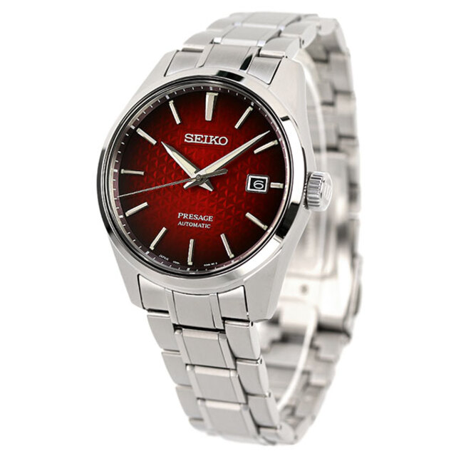 セイコー SEIKO 腕時計 メンズ SARX089 セイコー メカニカル プレザージュ プレステージライン シャープ エッジド シリーズ Prestige line Sharp Edged Series 自動巻き（6R35/手巻き付） レッドxシルバー アナログ表示