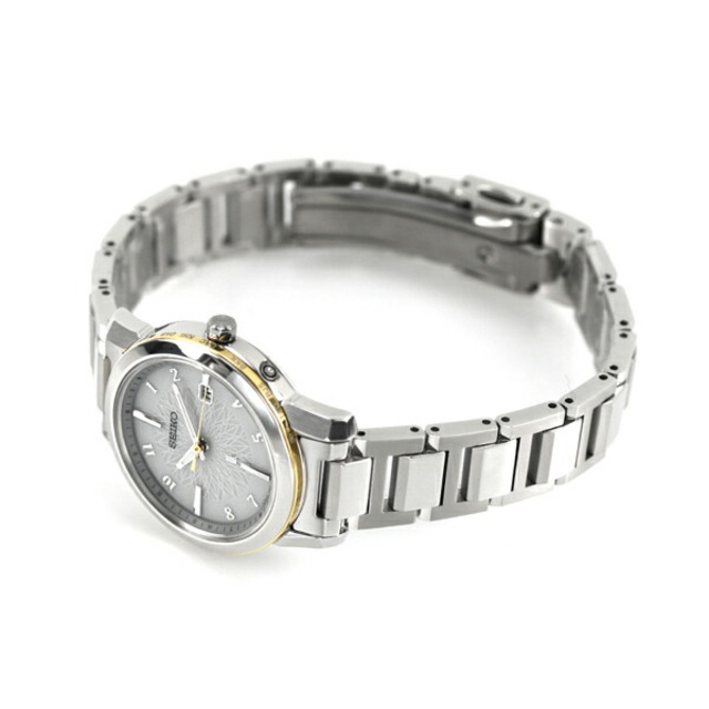 セイコー SEIKO 腕時計 レディース SSQV092 ルキア アイ コレクション I Collection 電波ソーラー（1B35） ライトグレーxシルバー アナログ表示