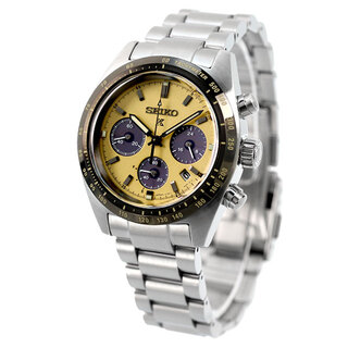 セイコー(SEIKO)の【新品】セイコー SEIKO 腕時計 メンズ SBDL089 プロスペックス スピードタイマー ソーラー クロノグラフ SPEEDTIMER ソーラー（V192） ベージュxシルバー アナログ表示(腕時計(アナログ))