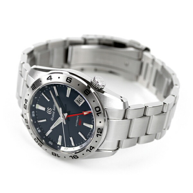 Grand Seiko(グランドセイコー)の【新品】グランド セイコー GRAND SEIKO 腕時計 メンズ SBGM245 スポーツコレクション アクティブ メカニカル GMT Sport Collection Active Mechanical GMT 自動巻き（9S66/手巻き付） ミッドナイトブルーxシルバー アナログ表示 メンズの時計(腕時計(アナログ))の商品写真