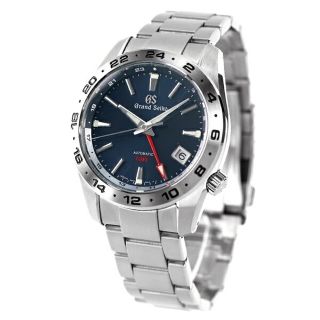 グランドセイコー(Grand Seiko)の【新品】グランド セイコー GRAND SEIKO 腕時計 メンズ SBGM245 スポーツコレクション アクティブ メカニカル GMT Sport Collection Active Mechanical GMT 自動巻き（9S66/手巻き付） ミッドナイトブルーxシルバー アナログ表示(腕時計(アナログ))