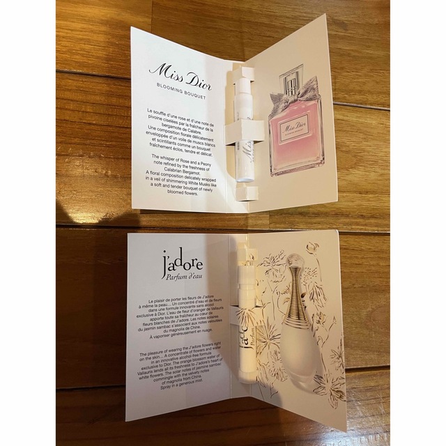 Christian Dior(クリスチャンディオール)のミスディオール　ブルーミングブーケ&ジャドール☆サンプル☆クリスチャンディオール コスメ/美容の香水(香水(女性用))の商品写真
