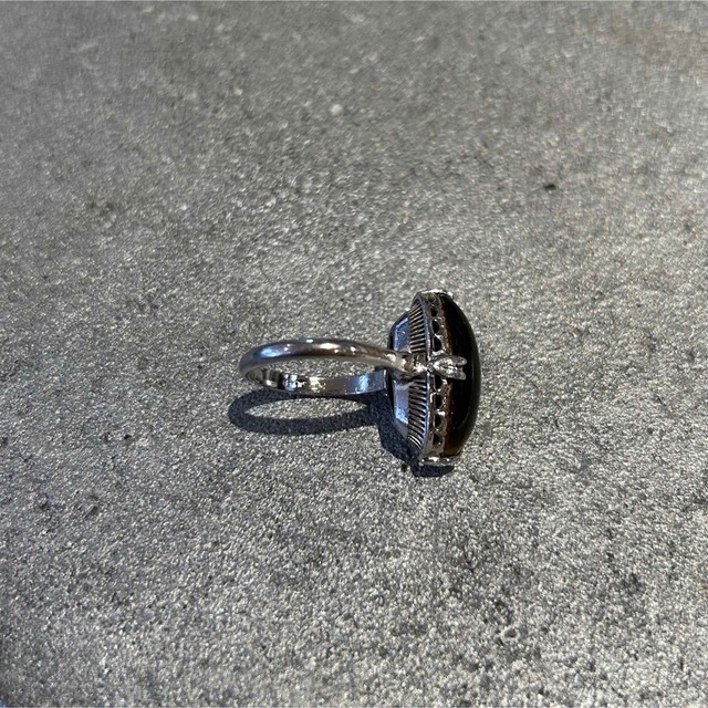VINTAGEヴィンテージシルバー925 タイガーアイシルバーリング/ジュエリー レディースのアクセサリー(リング(指輪))の商品写真