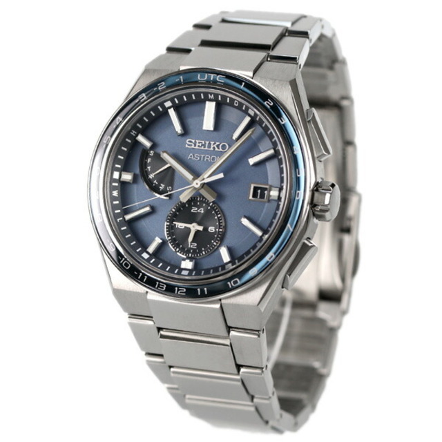 SEIKO(セイコー)の【新品】セイコー SEIKO 腕時計 メンズ SBXY037 アストロン ネクスター NEXTER 電波ソーラー（8B63） ブルーグレーxシルバー アナログ表示 メンズの時計(腕時計(アナログ))の商品写真