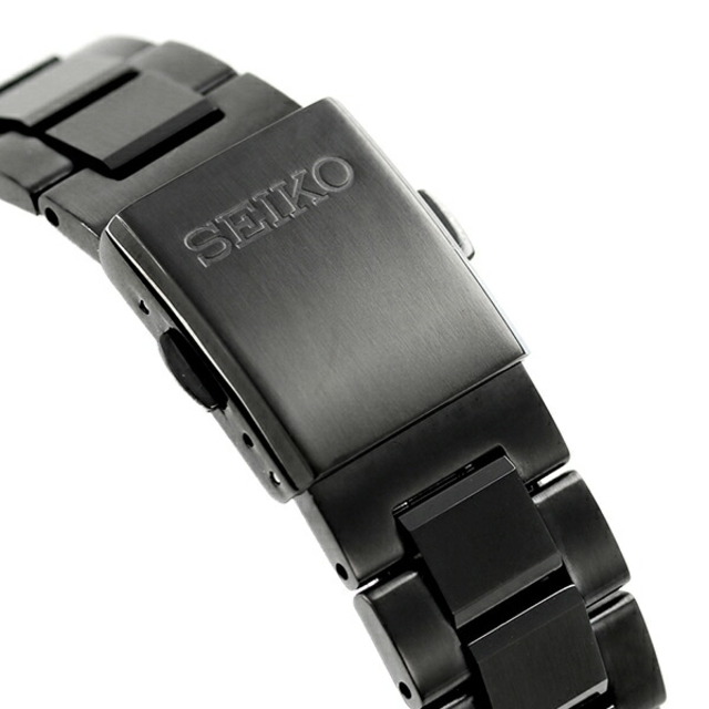 セイコー SEIKO 腕時計 メンズ SBTM325 セイコーセレクションソーラー電波時計 The Standard 電波ソーラー（7B72） ブラックxブラック アナログ表示