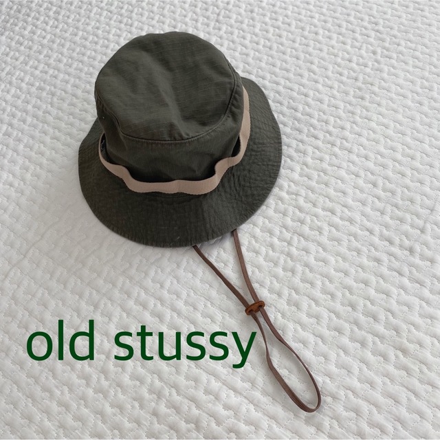 old stussy サファリハット 古着 ビンテージ ハット バケハ-