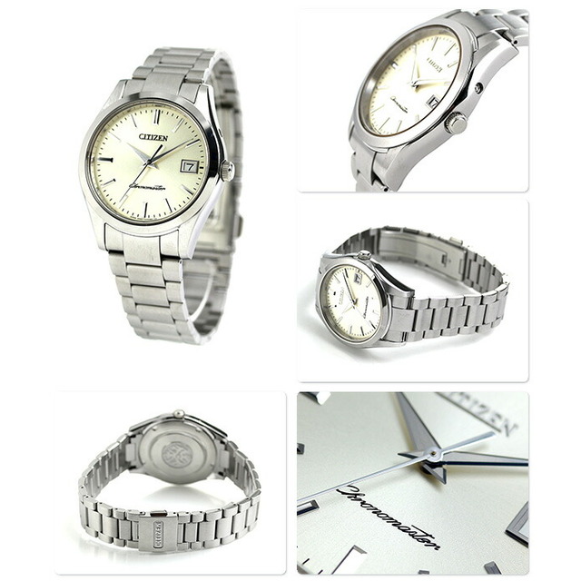 CITIZEN - シチズン 腕時計 メンズ AB9000-52A CITIZEN クオーツ（A660） クリームxシルバー アナログ表示