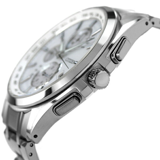 シチズン CITIZEN 腕時計 メンズ AT8040-57A アテッサ ATESSA 電波ソーラー ホワイトxシルバー アナログ表示