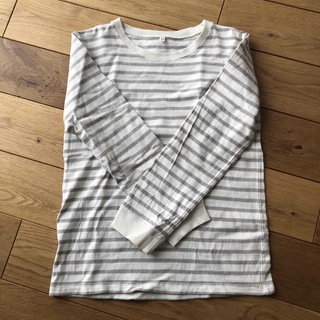 ムジルシリョウヒン(MUJI (無印良品))の無印良品　ボーダーTシャツ　150(Tシャツ/カットソー)