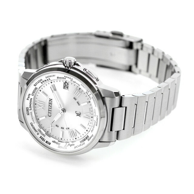 シチズン CITIZEN 腕時計 メンズ CB1020-54A クロスシー ハッピーフライト xC エコ・ドライブ電波(H149) シルバーxシルバー アナログ表示