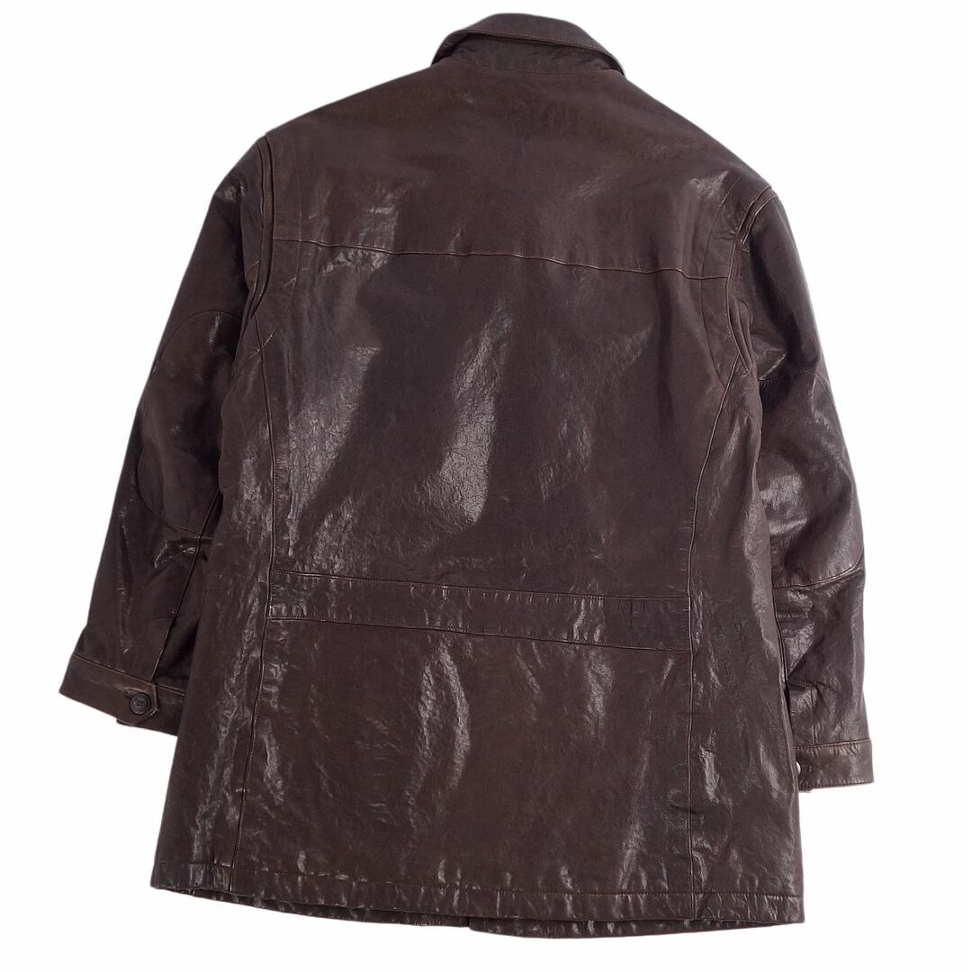 ゼニアスポーツ Zegna Sport ジャケット レザージャケット カバーオール 中綿入り レザー アウター メンズ L ブラウン ゼニアスポーツ Zegna Sport ジャケット レザージャケット カバーオール 中綿入り レザー アウター メンズ L ブラウン
