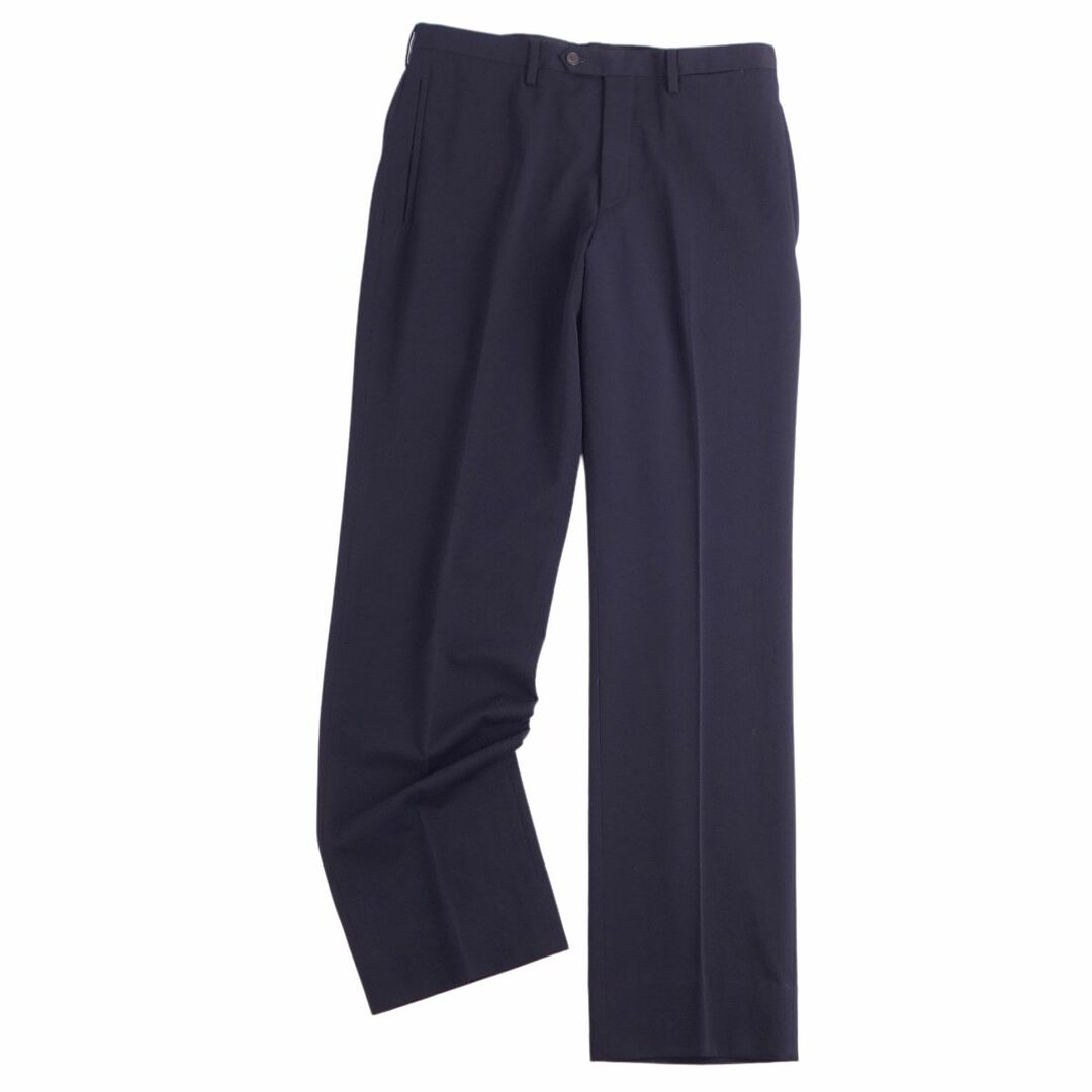 美品 プラダ PRADA パンツ スラックスパンツ ロングパンツ 無地 ウール ボトムス メンズ 52(L相当) ネイビー | フリマアプリ ラクマ