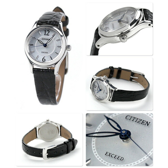 CITIZEN(シチズン)の【新品】シチズン CITIZEN 腕時計 レディース EX2060-07A エクシード EXCEED エコ・ドライブ(B036) シルバーxブラック アナログ表示 レディースのファッション小物(腕時計)の商品写真