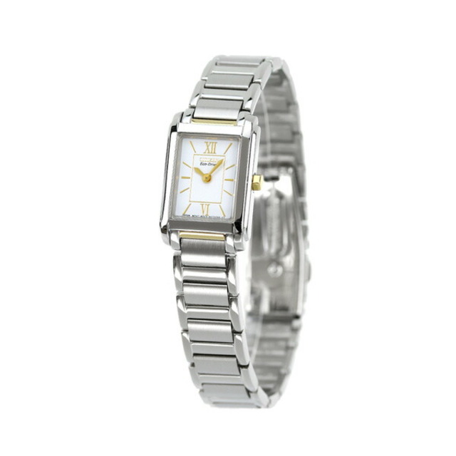 【新品】シチズン CITIZEN 腕時計 レディース FRA36-2432 エコ・ドライブ ホワイトxシルバー アナログ表示最大約18cmラグ幅