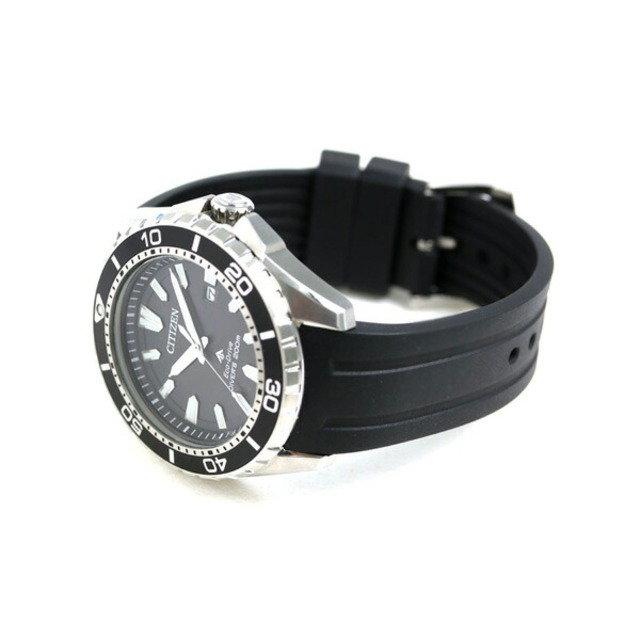 シチズン CITIZEN 腕時計 メンズ BN0190-15E プロマスター マリーンシリーズ エコ・ドライブ ダイバー 200m PROMASTER エコ・ドライブ（E168） ブラックxブラック アナログ表示