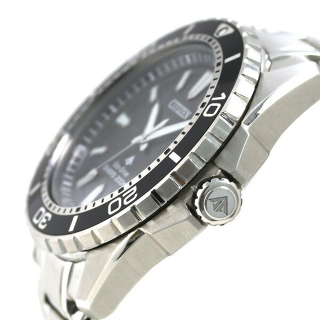 シチズン CITIZEN 腕時計 メンズ BN0190-82E プロマスター マリーンシリーズ エコ・ドライブ ダイバー 200m PROMASTER エコ・ドライブ（E168） ブラックxシルバー アナログ表示