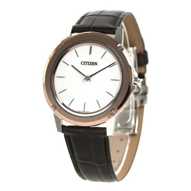 CITIZEN - シチズン 腕時計 メンズ AR5026-05A CITIZEN エコ・ドライブ（8826） ホワイトxダークブラウン アナログ表示