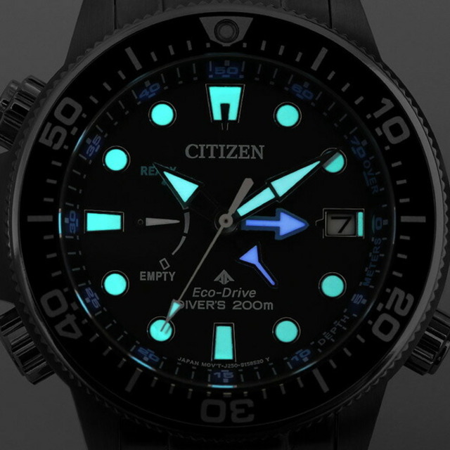 シチズン CITIZEN 腕時計 メンズ BN2031-85E プロマスター マリーンシリーズ エコ・ドライブ アクアランド 200m PROMASTER MARINE エコ・ドライブ（J250） ブラックxシルバー アナログ表示