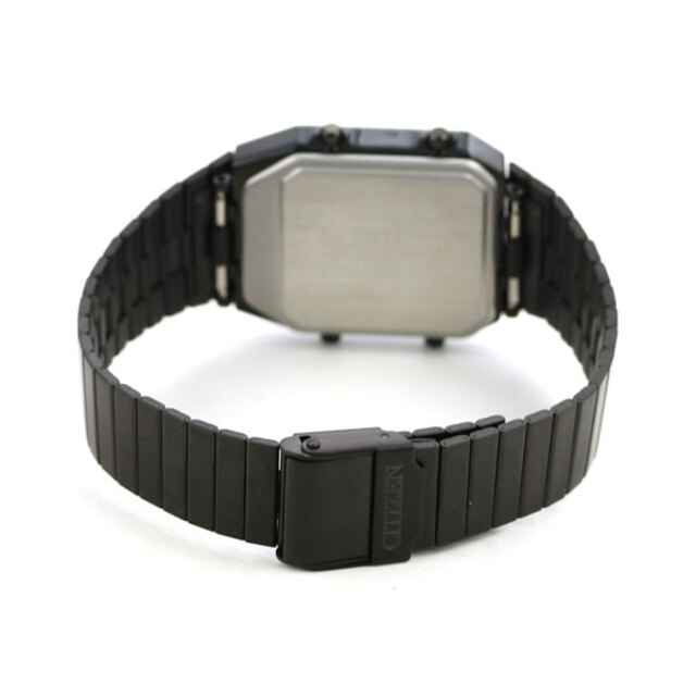 シチズン CITIZEN 腕時計 メンズ JG2105-93E コレクション レコードレーベル アナデジ テンプ RECORD LABEL ANA-DIGI TEMP クオーツ（cal.8989） 液晶/ブラックxブラック アナデジ表示