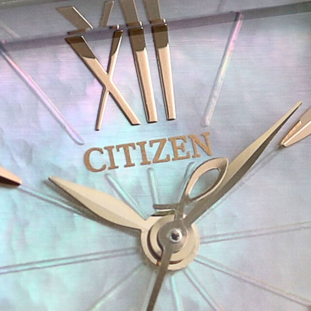 シチズン CITIZEN 腕時計 レディース EW5559-89D エル エコ・ドライブ スクエアケース CITIZEN L エコ・ドライブ（B035） ホワイトシェルxシルバー/ウォームゴールド アナログ表示