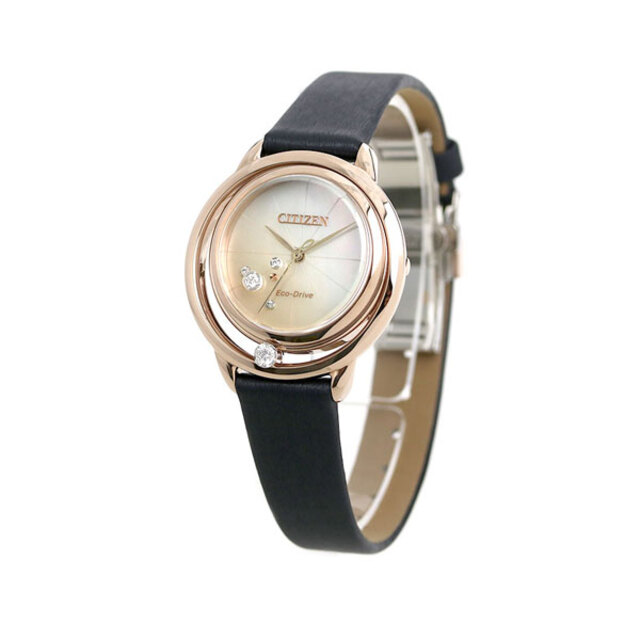 CITIZEN - シチズン 腕時計 レディース EW5522-20D CITIZEN エコ・ドライブ（B036） ホワイトシェルxダークネイビー アナログ表示