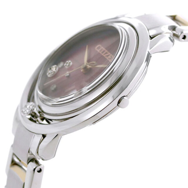 シチズン CITIZEN 腕時計 レディース EW5529-55W エル アークリーコレクション オアシス イチジク CITIZEN L Arcly Collection Oasis Fig Red エコ・ドライブ（B036） レッドシェルxシルバー/ウォームゴールド アナログ表示
