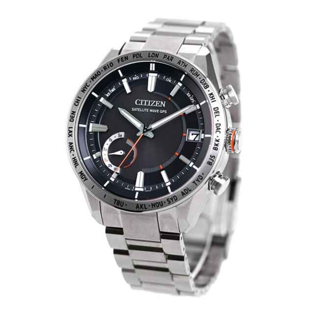 CITIZEN - シチズン 腕時計 メンズ CC3081-52E CITIZEN エコ・ドライブGPS電波（F150） ブラックxシルバー アナログ表示