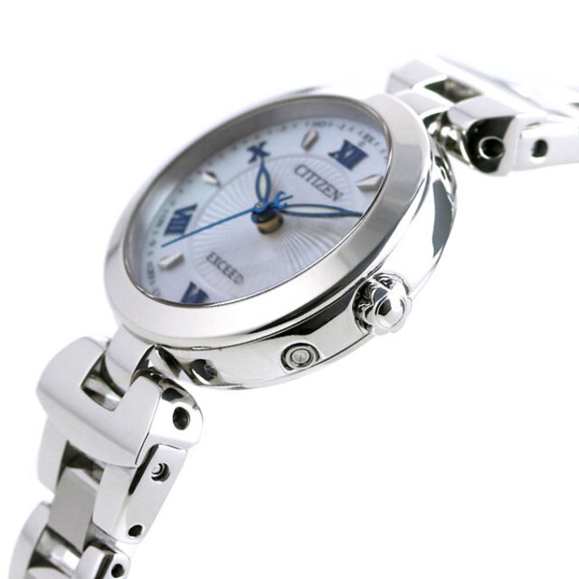シチズン CITIZEN 腕時計 レディース ES9420-58A エクシード エコ・ドライブ電波時計 ティタニア ハッピー フライト EXCEED Titania Happy Flight エコ・ドライブ電波（H060） ホワイトシェルxシルバー アナログ表示