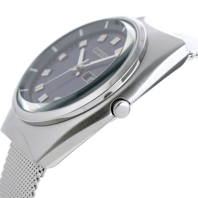 シチズン CITIZEN 腕時計 メンズ BM8541-66L シチズン コレクション レコードレーベル プロトタイプ RECORD LABEL エコ・ドライブ（E101） ネイビーxシルバー アナログ表示