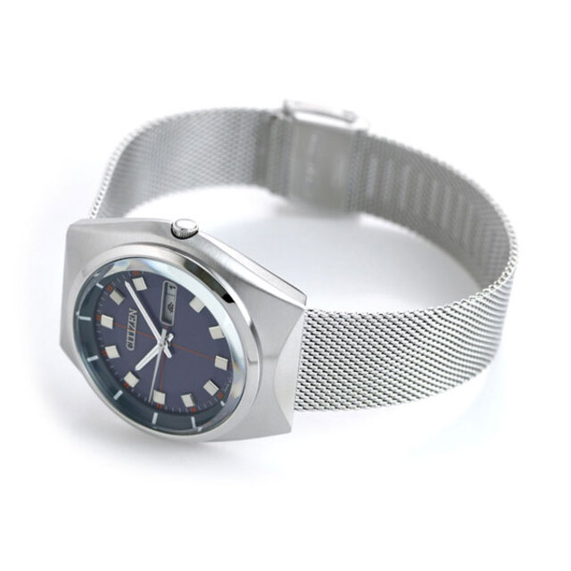 シチズン CITIZEN 腕時計 メンズ BM8541-66L シチズン コレクション レコードレーベル プロトタイプ RECORD LABEL エコ・ドライブ（E101） ネイビーxシルバー アナログ表示