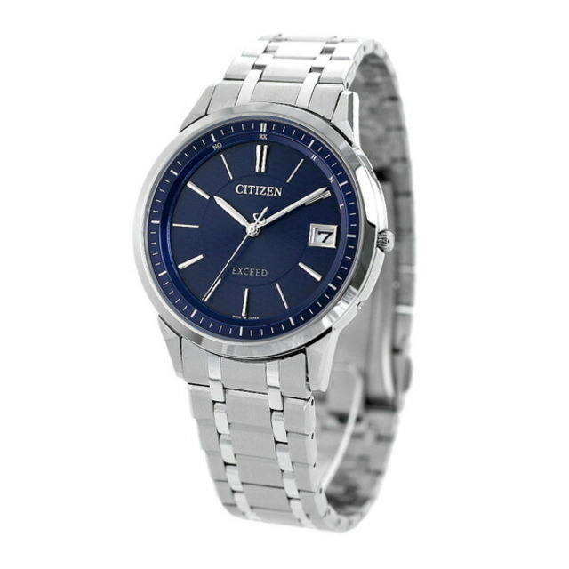 【予約受付中】 メンズ 腕時計 シチズン - CITIZEN AS7150-51L アナログ表示 ブルーxシルバー エコ・ドライブ電波（H113） CITIZEN 腕時計(アナログ)
