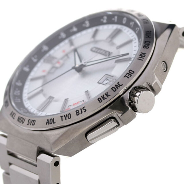 シチズン CITIZEN 腕時計 メンズ CB0210-54A アテッサ アクトライン エコ・ドライブ電波時計 ダイレクトフライト ATTESA ACT Line エコ・ドライブ電波（H145） シルバーxシルバー アナログ表示