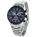 【新品】シチズン CITIZEN 腕時計 メンズ BL5496-96L シチズン コレクション エコ・ドライブ クロノグラフ メタルフェイス COLLECTION エコ・ドライブ(E820) ブルーxシルバー アナログ表示