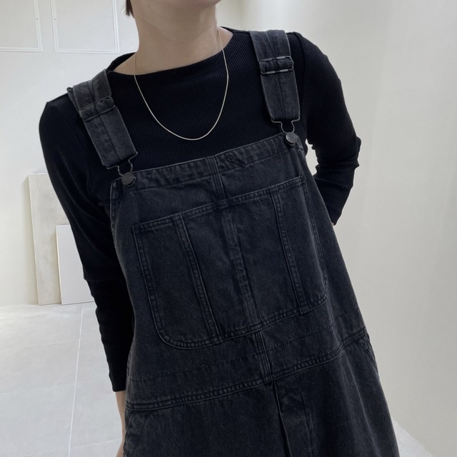 ARGUE - argue OVERSIZED LADY OVERALL DENIM/BLACKの通販 by mitak