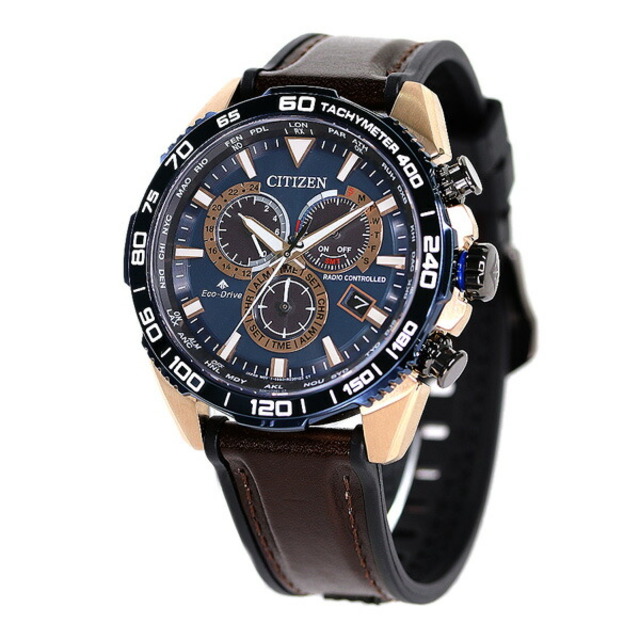 【新品】シチズン CITIZEN 腕時計 メンズ CB5039-11L プロマスター LANDシリーズ エコ・ドライブ電波時計 ダイレクトフライト PROMASTER LAND エコ・ドライブ電波（E660/日本製） ネイビーxブラウン/ブラック アナログ表示