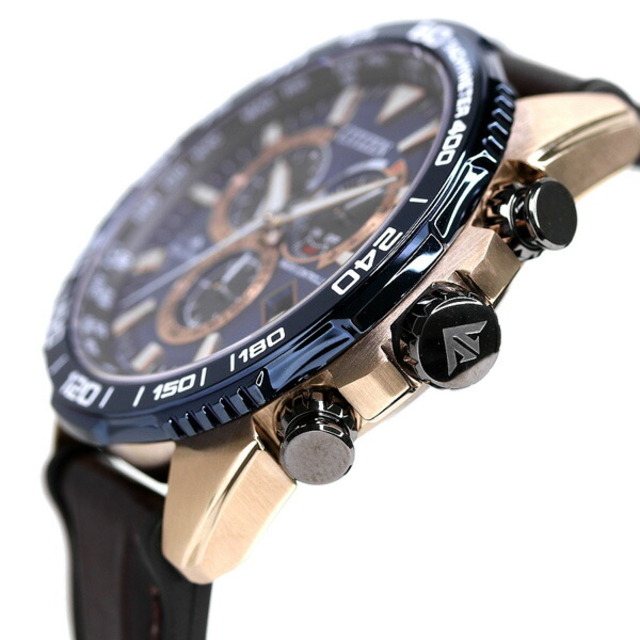 シチズン CITIZEN 腕時計 メンズ CB5039-11L プロマスター LANDシリーズ エコ・ドライブ電波時計 ダイレクトフライト PROMASTER LAND エコ・ドライブ電波（E660/日本製） ネイビーxブラウン/ブラック アナログ表示