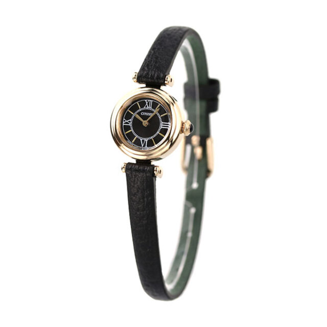 シチズン CITIZEN 腕時計 レディース EG7082-15E キー エコ・ドライブ ラウンドモデル Kii エコ・ドライブ（G626） ブラックxブラック アナログ表示