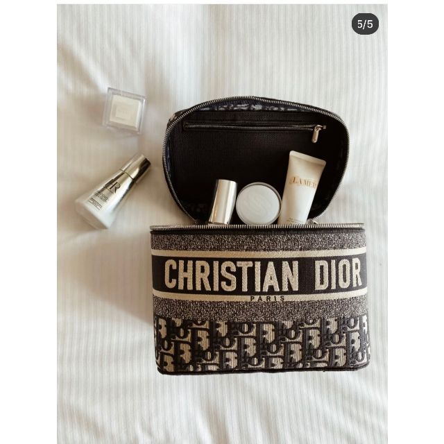 Christian Dior - クリスチャン ディオール 2way バニティ バッグ ネイビー グレー
