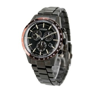 シチズン(CITIZEN)の【新品】シチズン CITIZEN 腕時計 メンズ BL5495-72E シチズン コレクション エコ・ドライブ クロノグラフ CITIZEN COLLECTION Eco-Drive エコ・ドライブ（E820） ブラックxブラック アナログ表示(腕時計(アナログ))