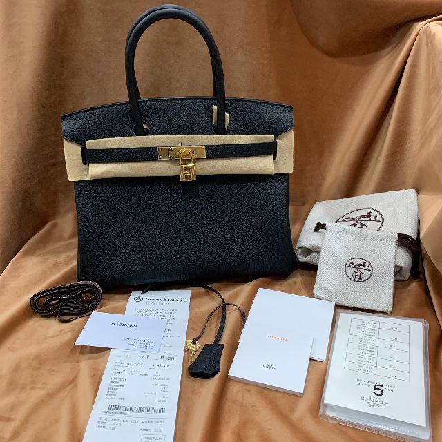 Hermes - １点のみ！バーキン30エプソン黒ゴールド金具☆