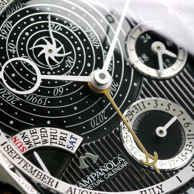 シチズン CITIZEN 腕時計 メンズ AG6250-09E カンパノラ コンプリケーション パーペチュアルカレンダー CAMPANOLA COMPLICATION PERPETUAL CALENDAR クオーツ（CAL.6704） ブラックxブラック アナログ表示