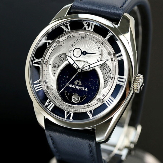 シチズン CITIZEN 腕時計 メンズ BU0020-54A カンパノラ エコ・ドライブ リングソーラー CAMPANOLA ECO DRIVE RING SOLAR エコ・ドライブ（CAL.8730） ブルー（漆塗り）/ホワイトxシルバー アナログ表示