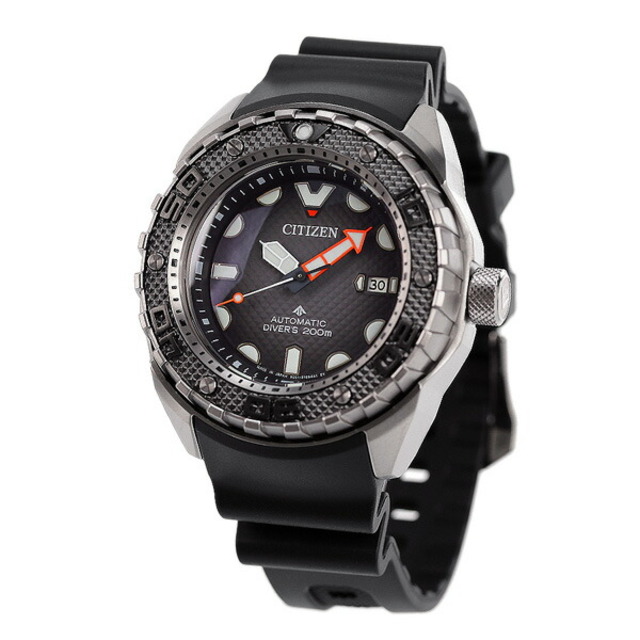 シチズン CITIZEN 腕時計 メンズ NB6004-08E プロマスター マリーンシリーズ メカニカル ダイバー200m PROMASTER MARINE 自動巻き（9051 手巻付） ブラックxブラック アナログ表示