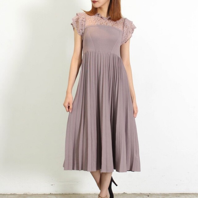 【ころやこ】SNIDEL スナイデル ガーデンレースニットワンピース SNIDEL - 新品 SNIDEL ガーデンレースニットワンピースの通販 by