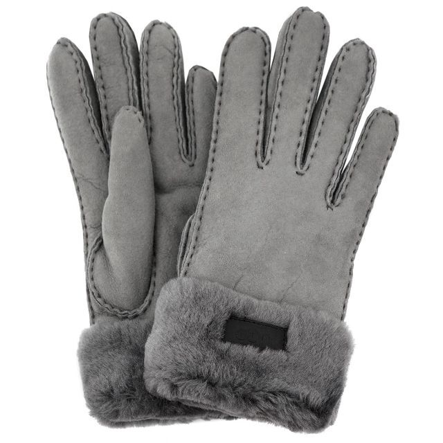 手袋 UGG 17369 W TURN CUFF GLOVE グレー S