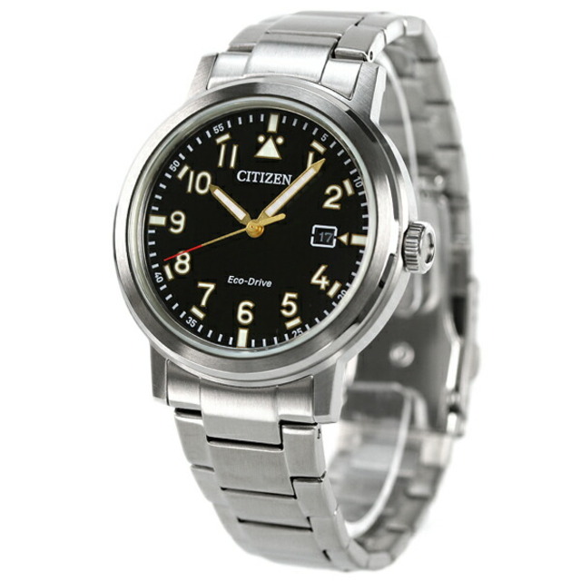 シチズン CITIZEN 腕時計 メンズ AW1620-81E シチズン コレクション レコードレーベル スタンダードスタイルプラス エコ・ドライブ 特定店取扱いモデル RECORD LABEL Standard Style + エコ・ドライブ（J810/日本製） ブラックxシルバー アナログ表示