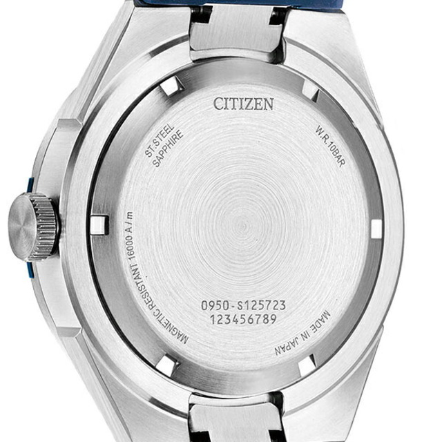 シチズン CITIZEN 腕時計 メンズ NA1005-17L シリーズエイト 870 メカニカル Series 8 870 Mechanical 自動巻き（0950/手巻き付） ブルーxブルー アナログ表示
