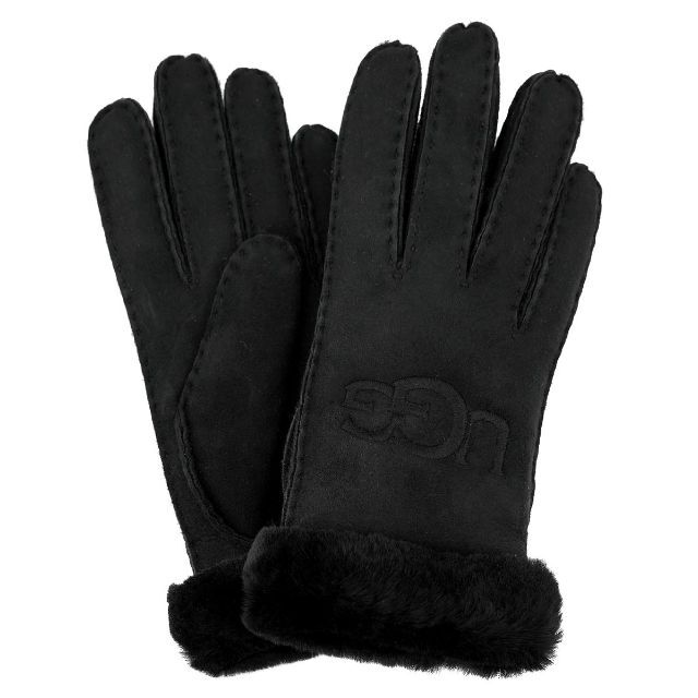 手袋 UGG 20931 SHEEPSKIN EMBROIDER ブラック M