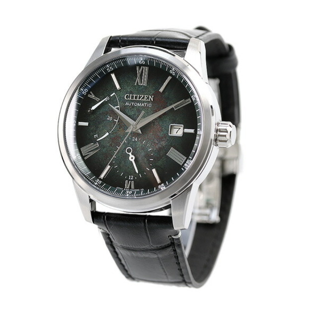CITIZEN - シチズン CITIZEN 腕時計 メンズ NB3020-16W コレクション メカニカル 銀箔漆文字板 CITIZEN COLLECTION 自動巻き（9184/手巻き付） グリーングラデーションxブラック アナログ表示